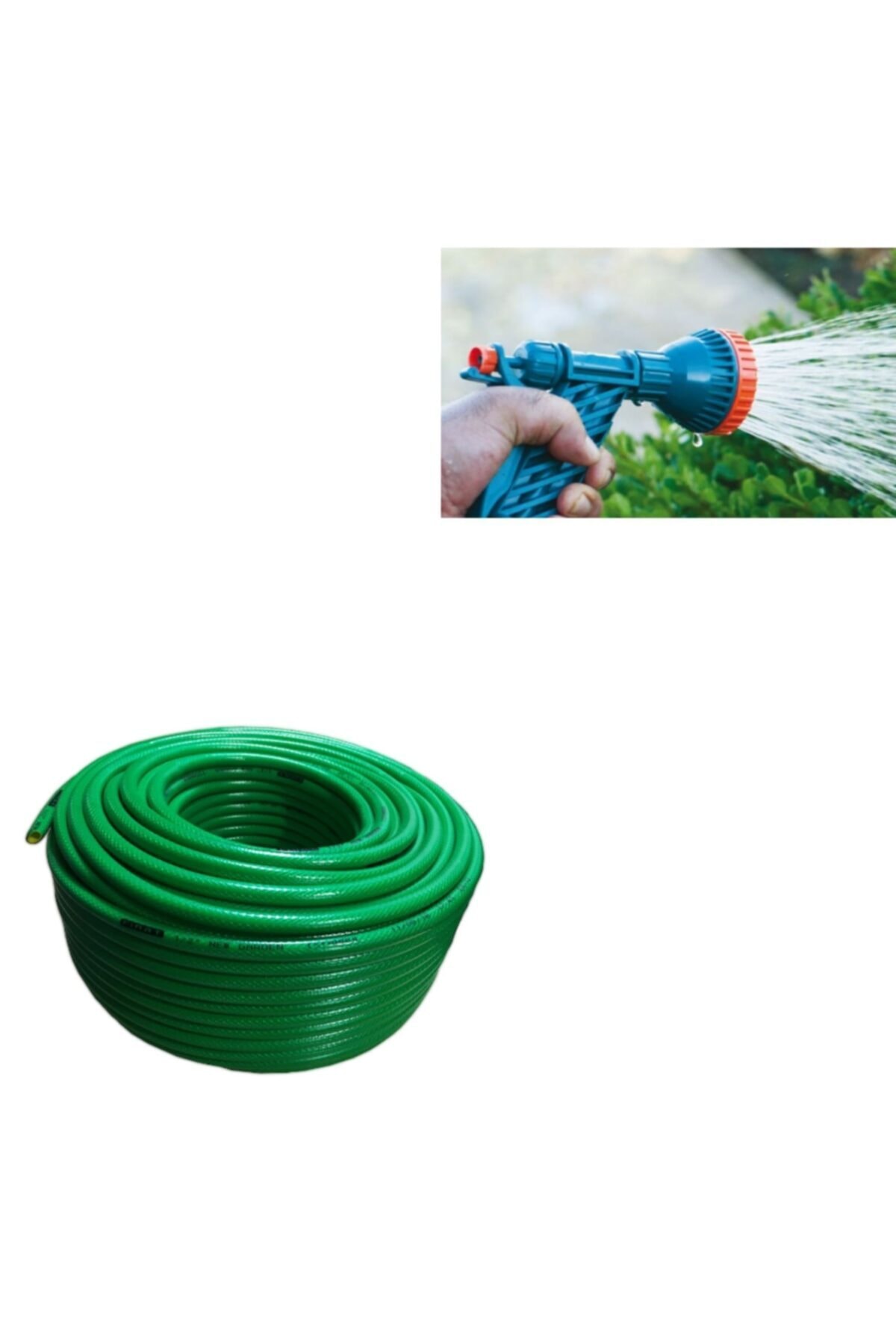 FIRAT New Garden 1/2 Örgülü Bahçe Hortumu 30 Metre + Sulama Tabancası