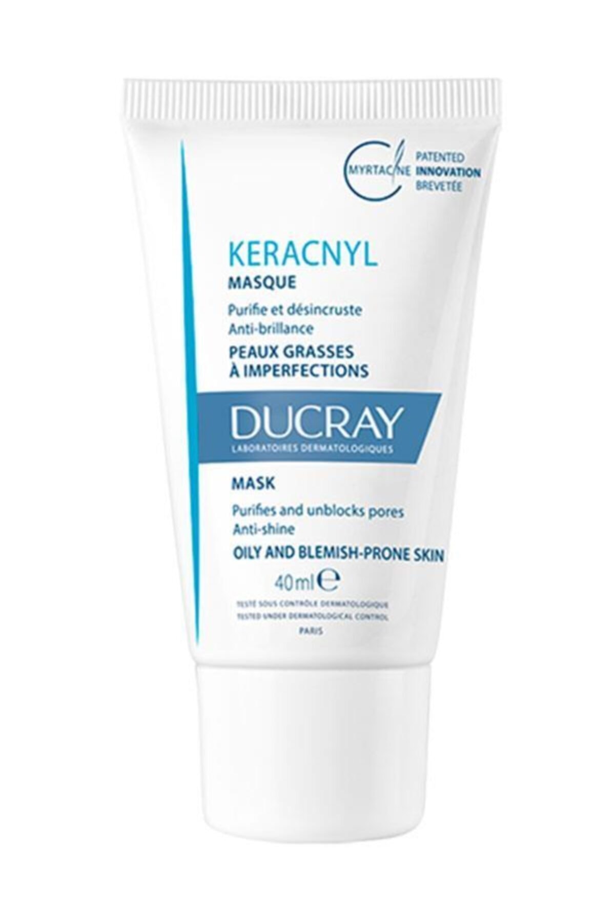 Ducray Keracnyl Mask 40ml | Yağlı Ciltler Için Peeling Etkili Maske