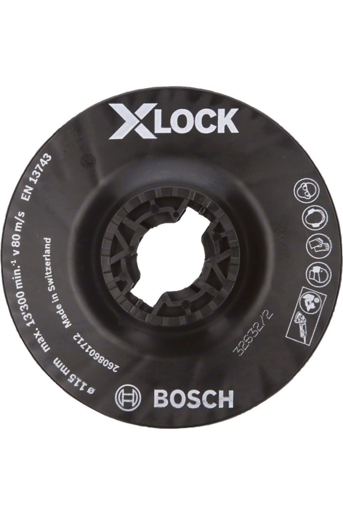 Bosch X-LOCK 115 mm Fiber Disk Orta Sert Zımpara Tabanı 2608601712