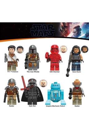 Lego Uyumlu Star Wars 8li Set Mini Figür PRA-3003017-6582