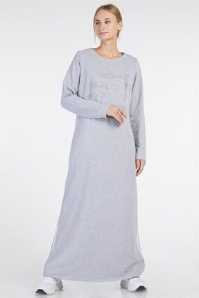 Kadın Gri Önü Baskılı Elbise 1913726-201999
