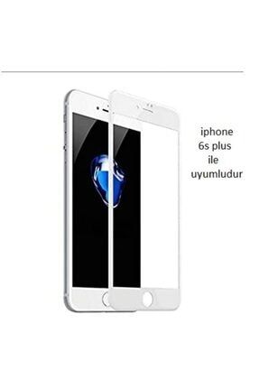 Iphone 6s Plus Curve Tempered Glass Full Beyaz Cam Ekran Koruyucu jacq10001