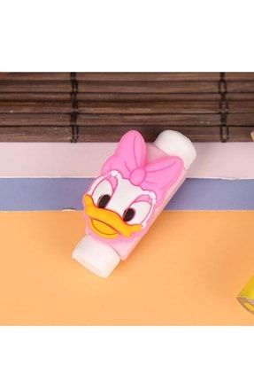 Sevimli Daisy Duck Karakterli Kablo Koruyucu (iphone Samsung Xiaomi Huawei Uyumlu) MGNTCHDSYDCK