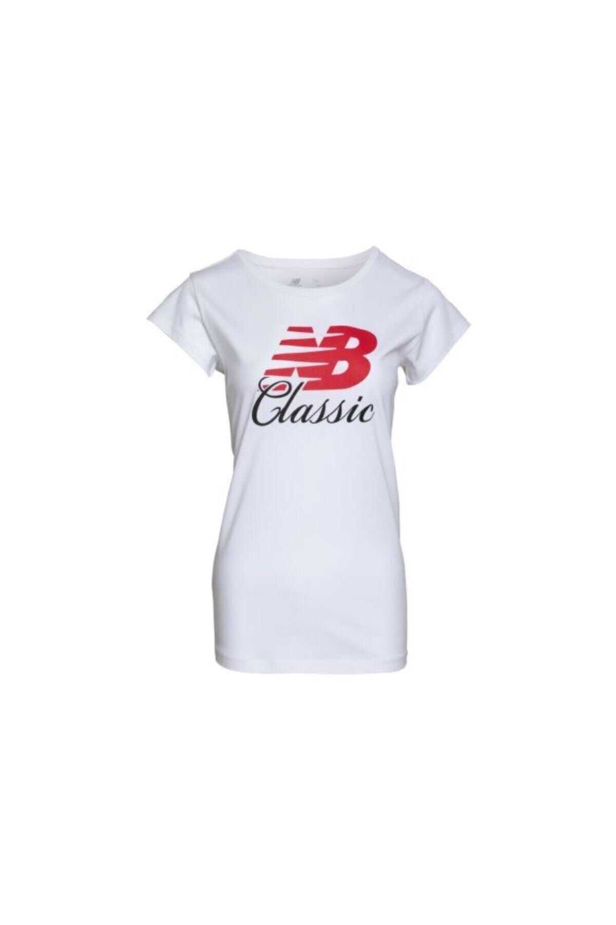 New Balance Kadın Beyaz T-shirt Wps001-wt