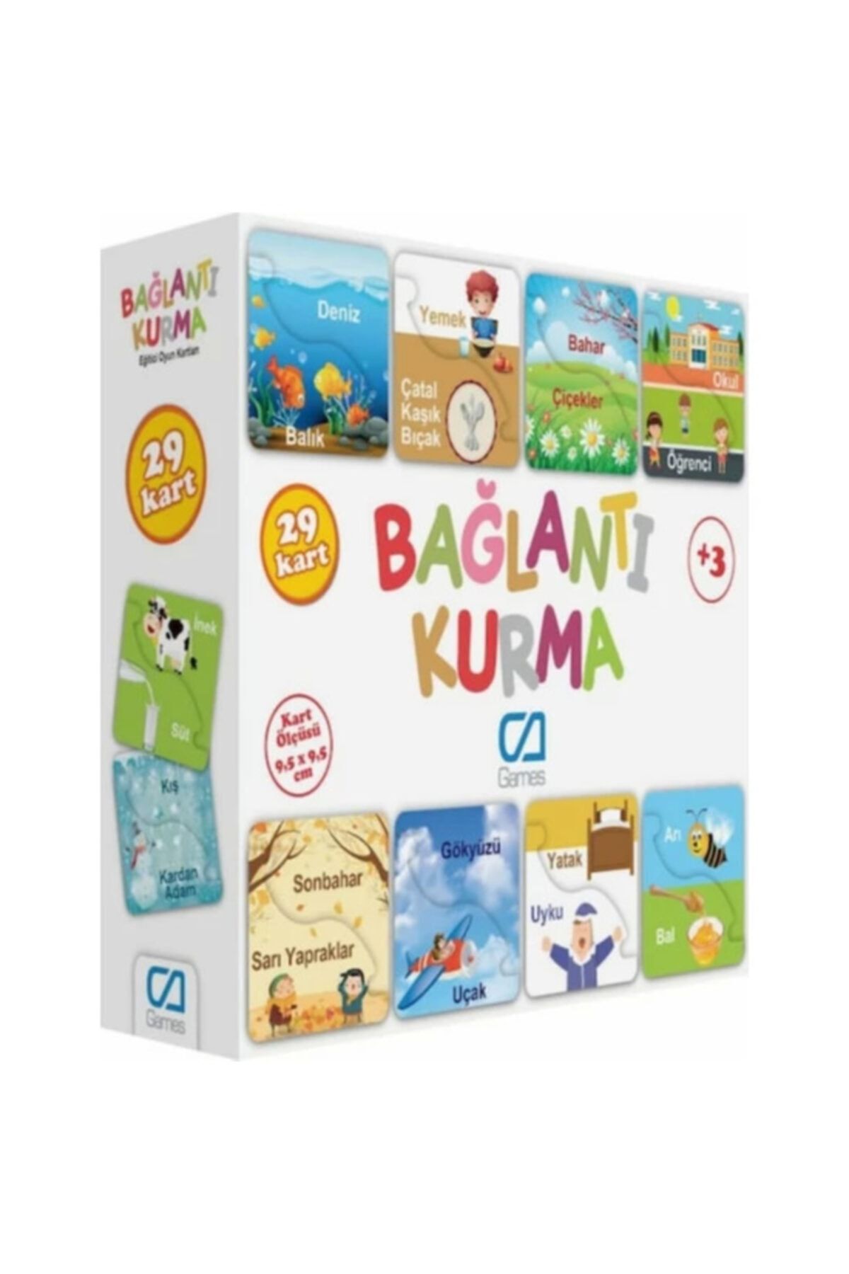 CA Games-Connecting + Opposite Concepts + Fun Riddles + Remember 4 Piece Educational Set 2
