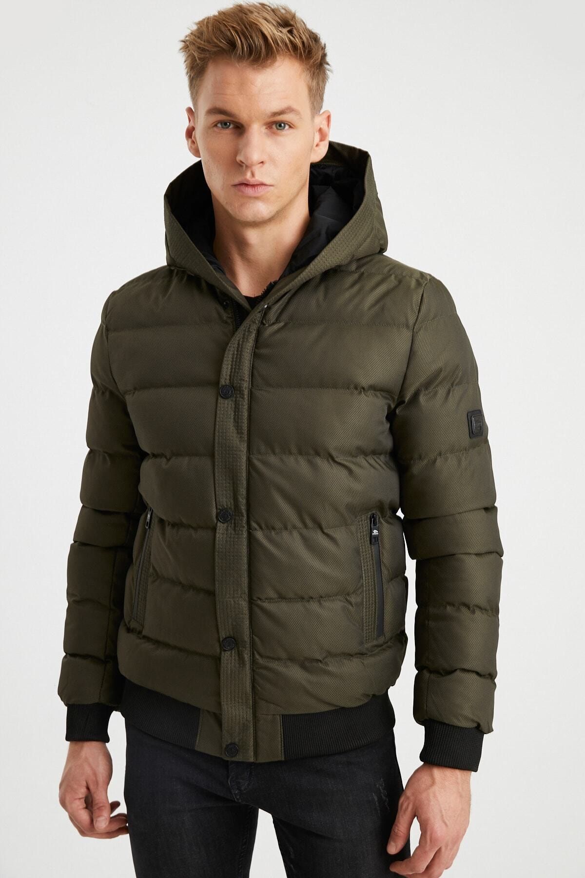 DYNAMO Große Größen in Winterjacke Khaki Puffer Fast ausverkauft