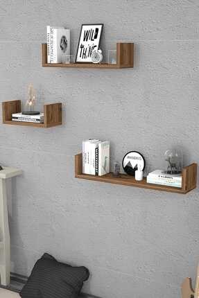 Ankara Mobilya U Model 3 Lu Raf Seti Ceviz Fiyati Yorumlari Trendyol