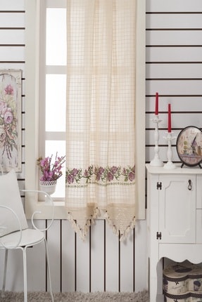 Buldan Concept Buldan Işi Kaneviçeli Perde Lila Nakış