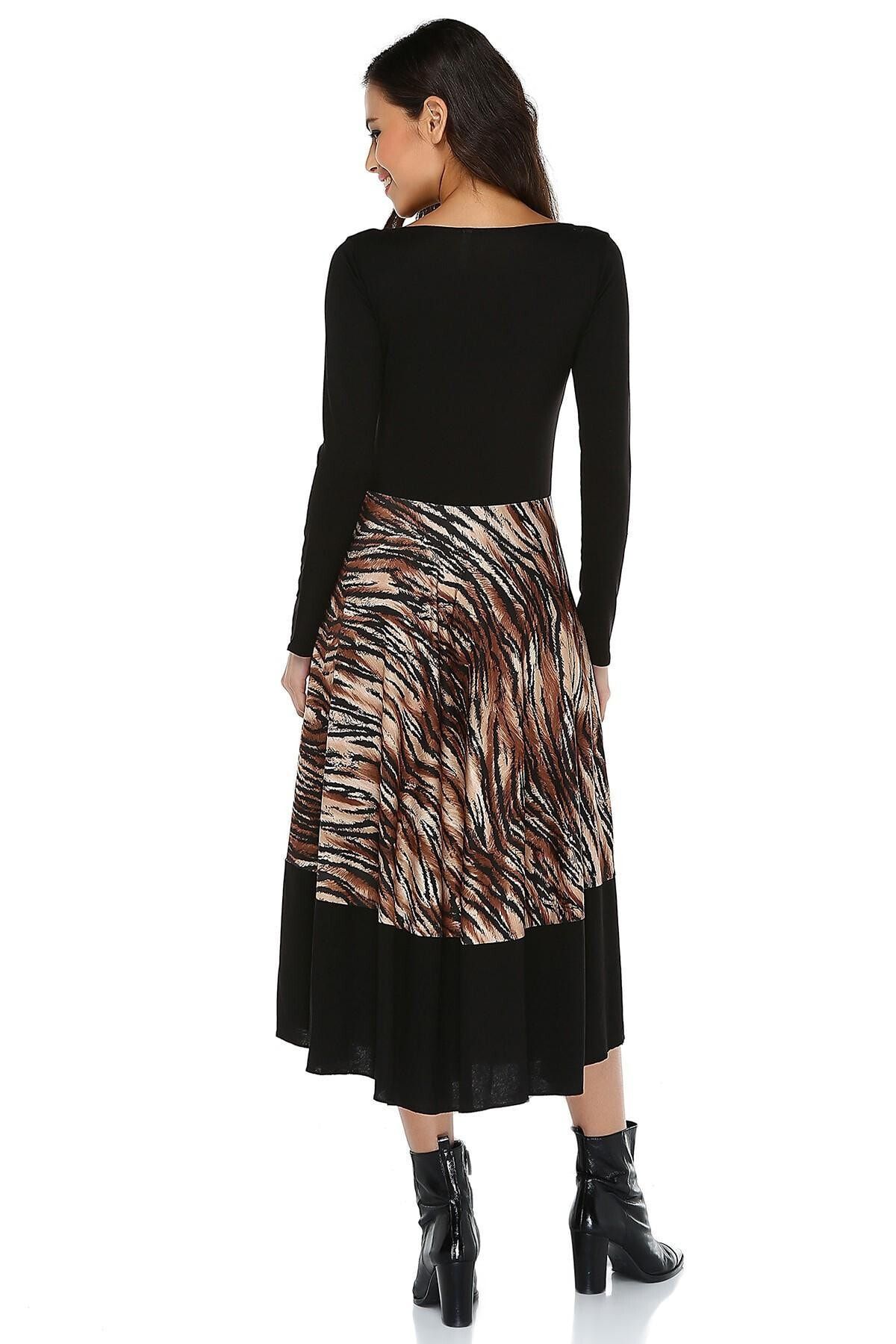 Quincey-Rochie midi cu model tigru 1