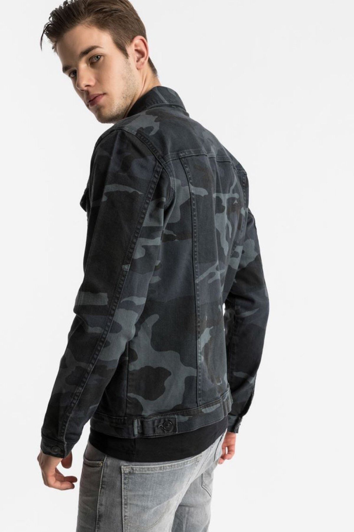 Erkek Ceket Santıno Y Blue Camouflage 01009605871406850961