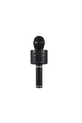 Wster WS-858 Usb-Aux-SD Kart Girişli Wireless Bluetooth Karaoke Mikrofon - Siyah 123SİYAH