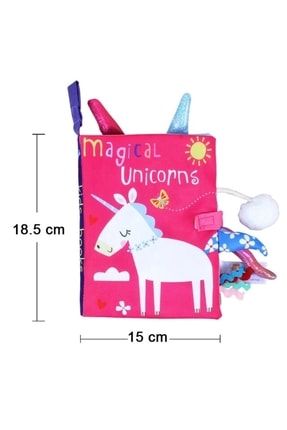 Magical Unicorns Hışırtılı Yıkanabilir Kumaş / Bez Eğitici Ve Eğlenceli Bebek Kitabı mgcluncrnpnvt