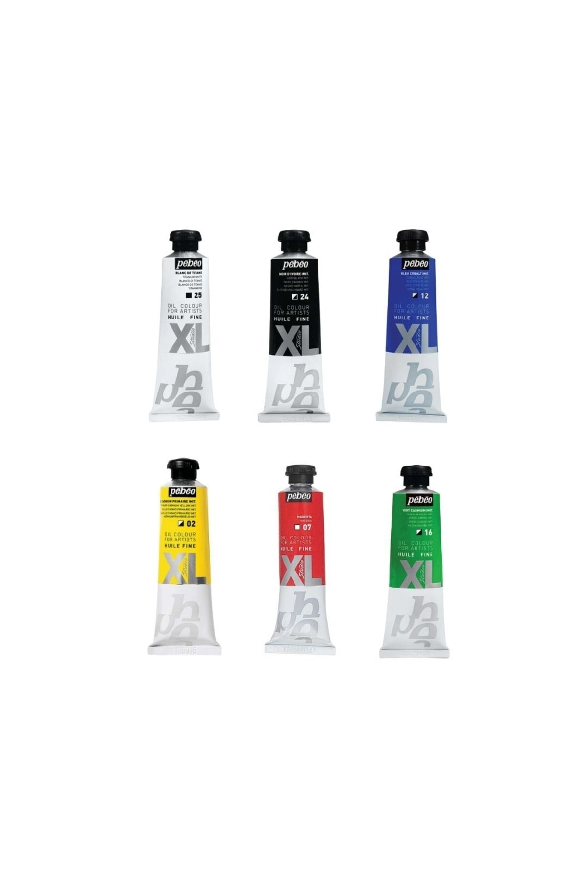 Pebeo Huile Fine Xl Yağlı Boya 37ml 6'lı Set Ana Renkler