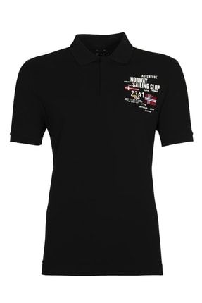 Y21374797101 Erkek Baskılı Polo Yaka T-shirt Kısa Kollu Yazlık Tişört