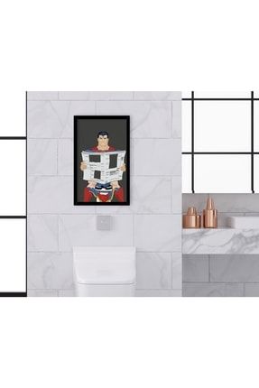 Home Banyo Tuvalet Dekoratif Ahşap Siyah Çerçeveli Tablo-4 Bitmeyen80908