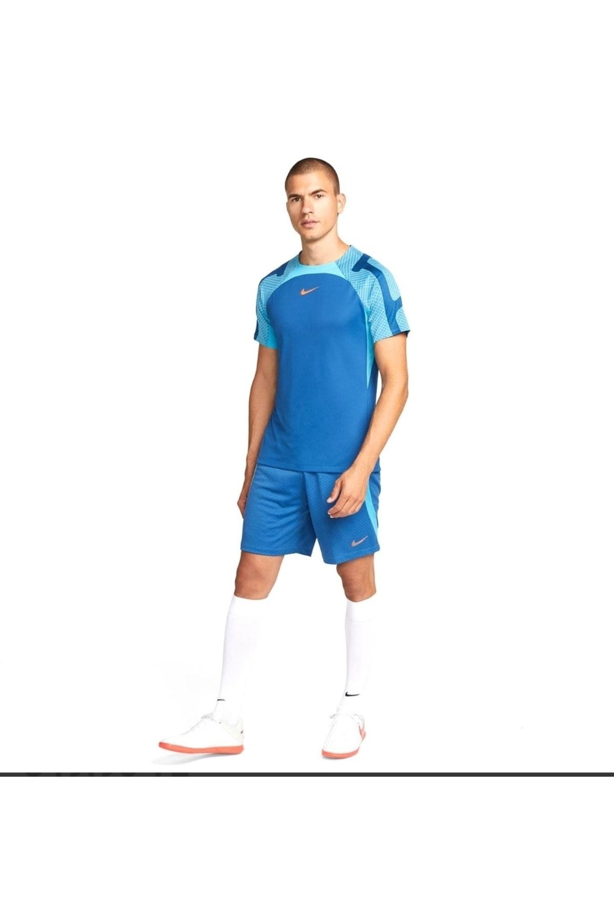 Nike M Nk Df Strk Short K Erkek Mavi Futbol Şort Dh8776-407