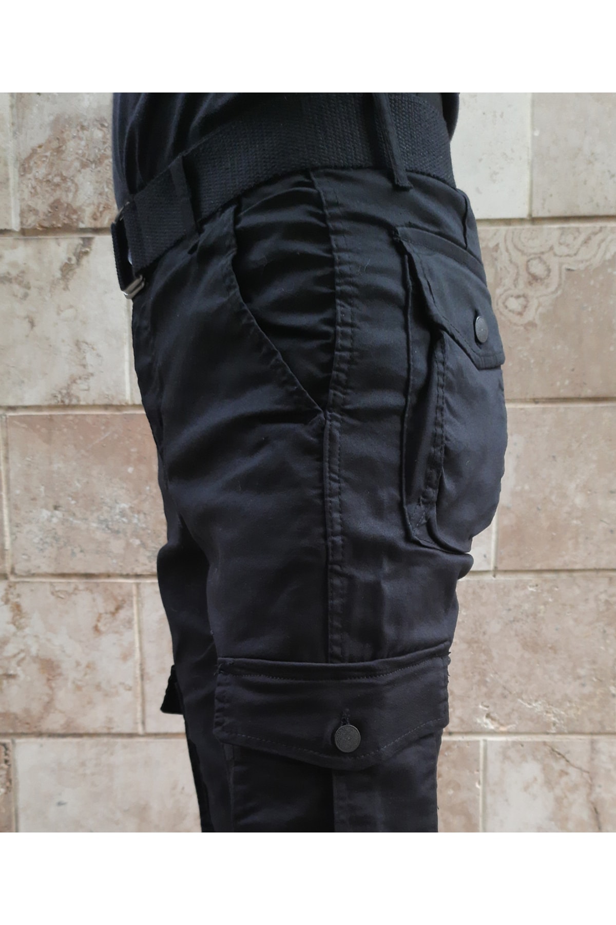 شلوار مردانه مشکی SEAJEANS | 56928 اورجینال - تصویر 2