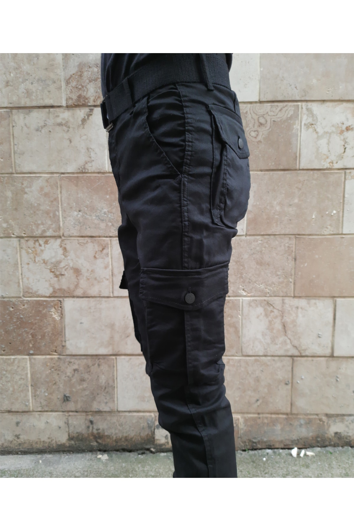 شلوار مردانه مشکی SEAJEANS | 56928 اورجینال - تصویر 5