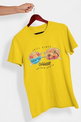 California Golden State Tasarım T-shirt elftshirt0505