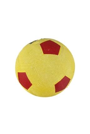 Dikişsiz Tırtırlı 4 Numara Kauçuk Futbol Topu Şişmiş Top Iğne Hediyeli gzlyz5571