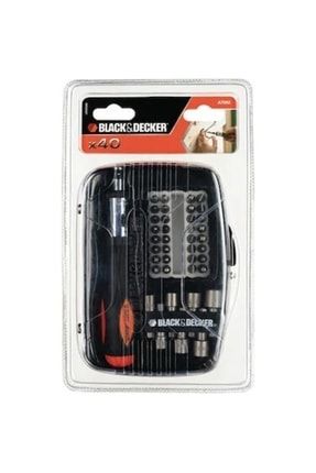 Black Decker A7062 40 Parça Aksesuar Seti Cırcır Tornavida Bits Uç Ve Lokma Seti OZDM-9954