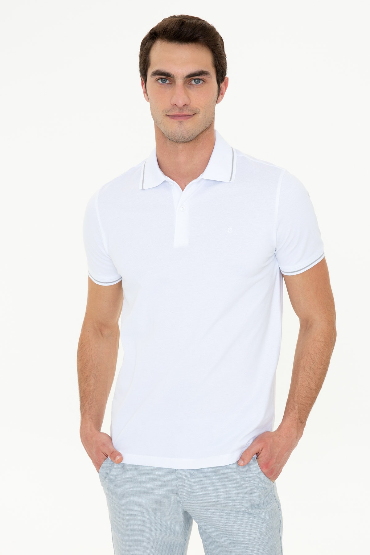 Pierre Cardin Erkek Beyaz T-Shirt G021Gl011.000.1431626