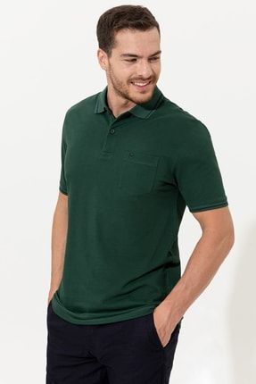 Koyu Yesil Erkek T Shirt Basic G021GL011.000.1431794.VR079