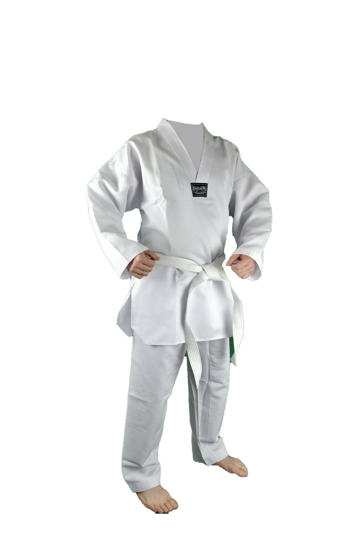 تجهیزات بوکس سفید 10012 پارچه Wick Fabric Collar Taekwondo Dragondo