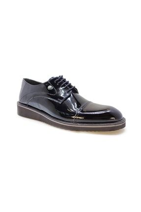Siyah Rugan Iç Dış Hakiki Deri Eva Taban Günlük Klasik Rahat Erkek Ayakkabı - 320 320siyahrugan