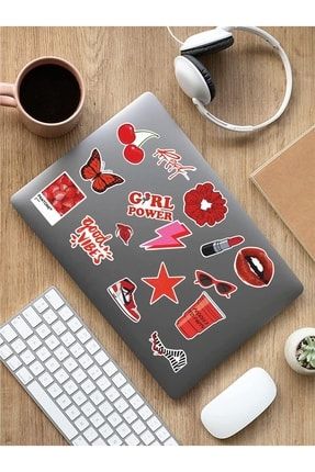 - Vsco Red Laptop Notebook Tablet Sticker Set 1 ARSET18A