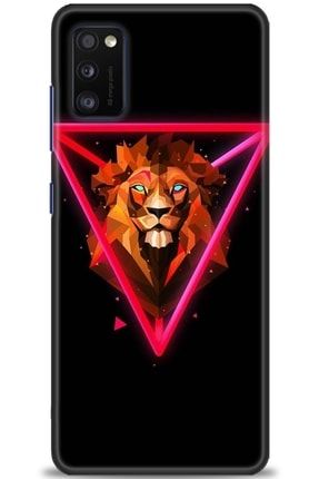 Samsung Galaxy A41 Kılıf Hd Baskılı Kılıf - Trigon Lion + Temperli Cam mmsm-a41-v-194-cm