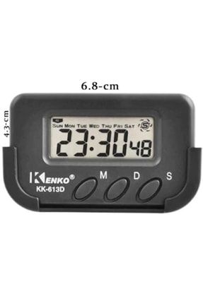 Motorsiklet Için Pilli Ve Kendinden Yapışkanlı Mini Dijital Saat Alarm Tarih Kronometre MSTR666354