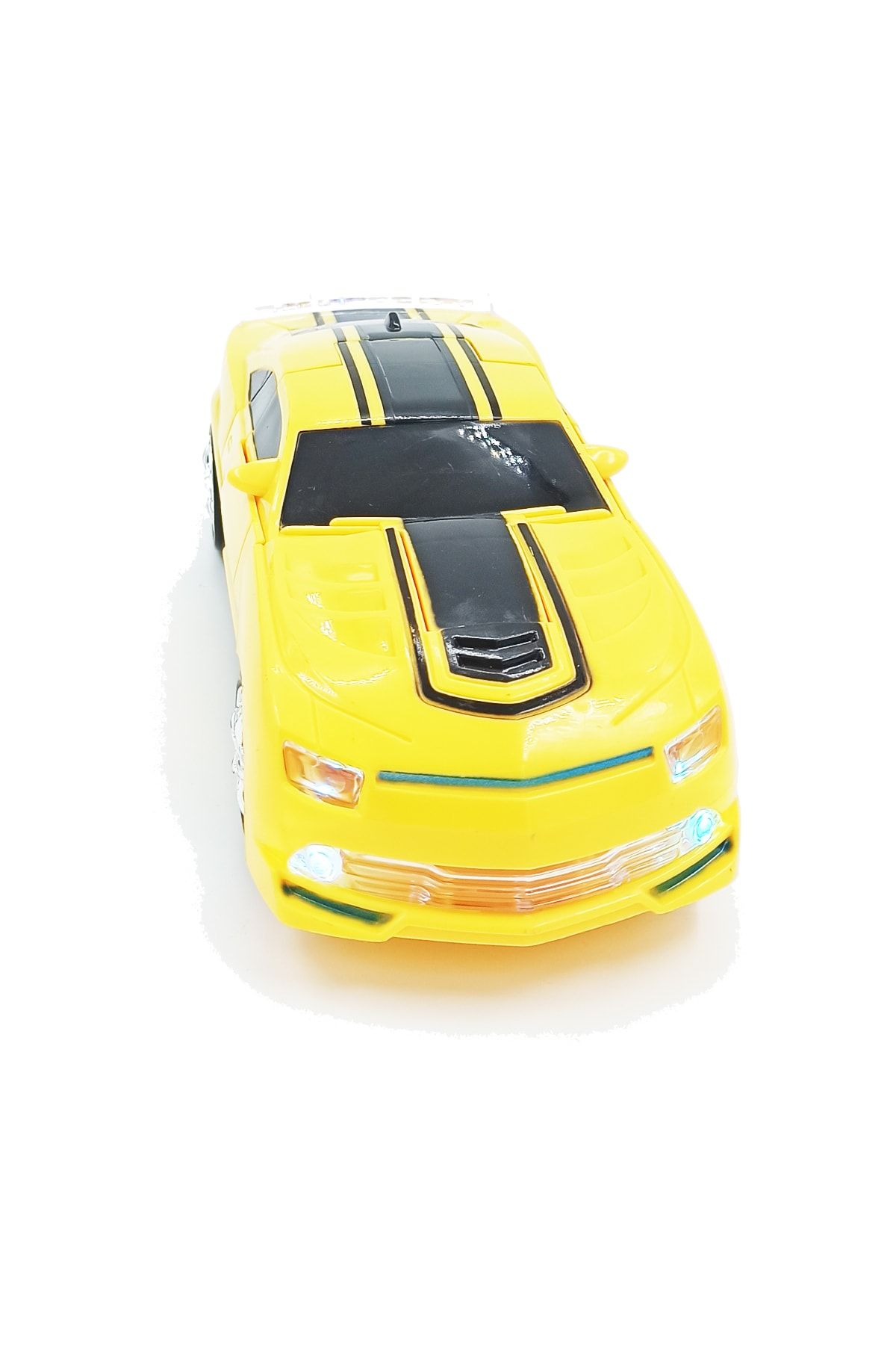 PopŞeker Bumblebee Robota Dönüşen Uzaktan Kumandalı Pilli Sesli Işıklı Araba 22cm. IY10327