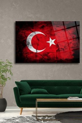 Türk Bayrağı Cam Tablo,duvar Dekorasyonu,ev Dekorasyon TYC00451236694