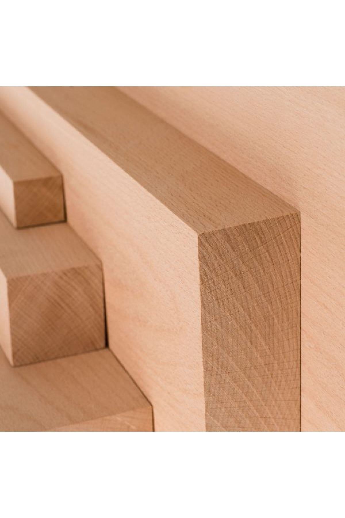 (2x8 cm x 200 cm 1 Adet) Kayın Kereste Çıta Taslak Tahta ve Ahşap Blok 2