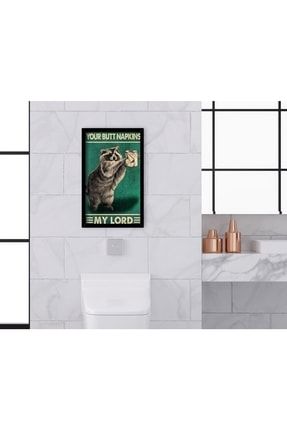 Home Banyo Tuvalet Dekoratif Ahşap Siyah Çerçeveli Tablo-3 Bitmeyen80907