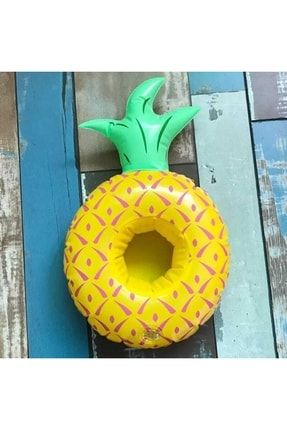 Eğlenceyi Sevenlere Ananas Şişme Deniz Havuz Bardak Tutucu Float Bar ananas