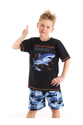 Köpekbalığı Kamo Erkek Çocuk Tişört Şort Takım ATM-0128