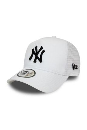 New York Yankees Beyaz Trucker Şapka 12285467 TYC00380713396