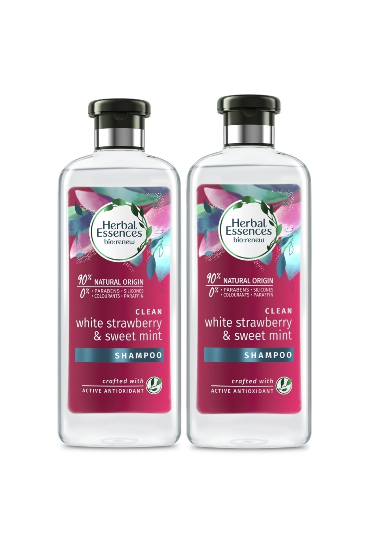 Herbal Essences Şampuan Arındırıcı Beyaz Çilek Ve Tatlı Nane 400+400=800 ml