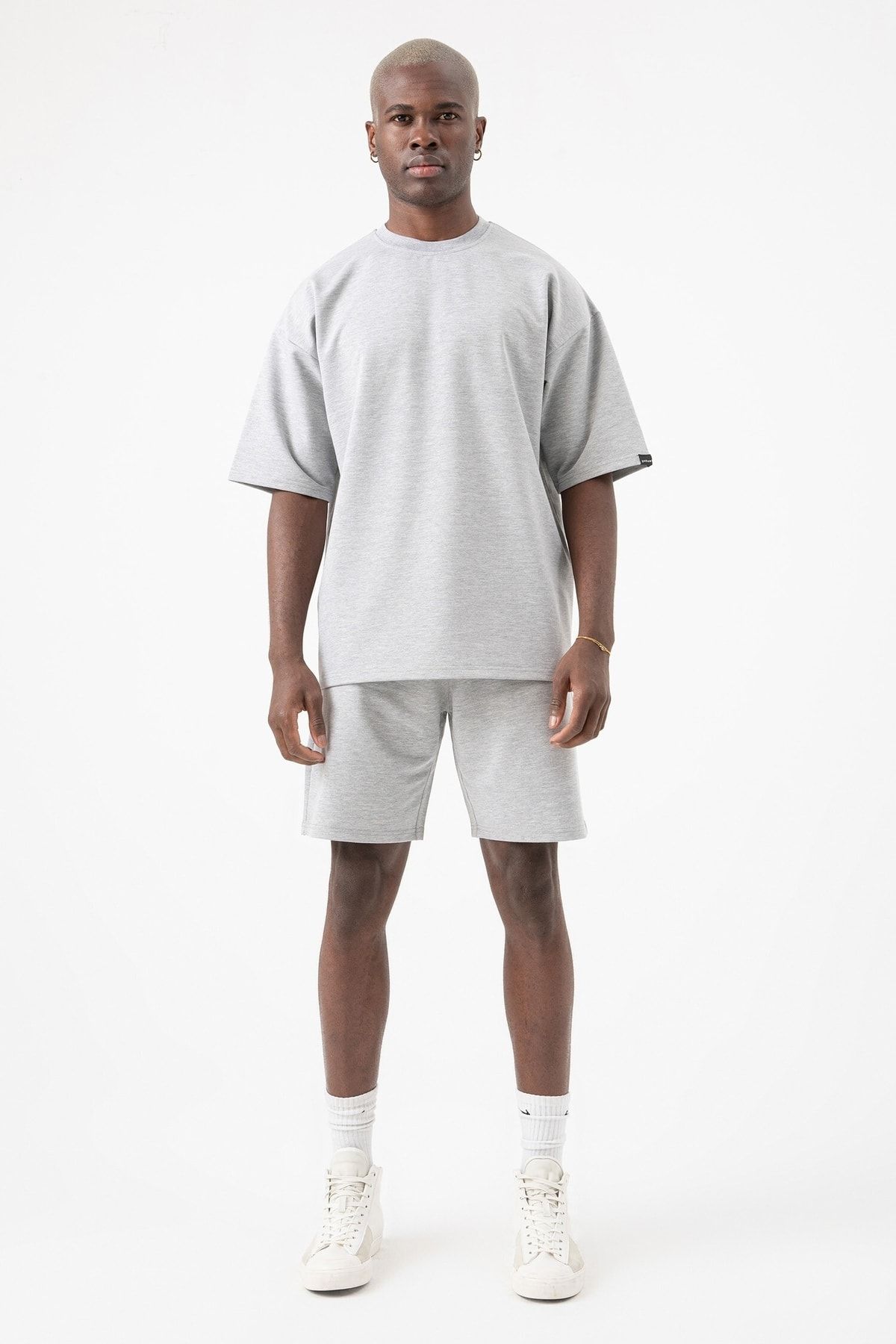 gothamvibes-Men's Base Gray Shorts 5