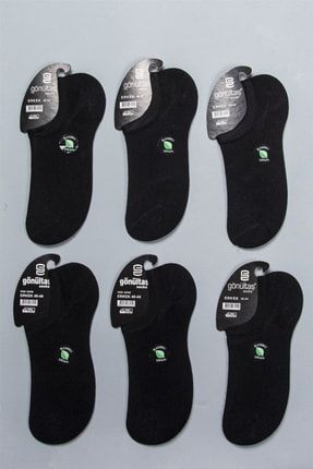 6lı Siyah Erkek Bambu Dikişsiz Sneaker Babet Çorap MRCSCK020