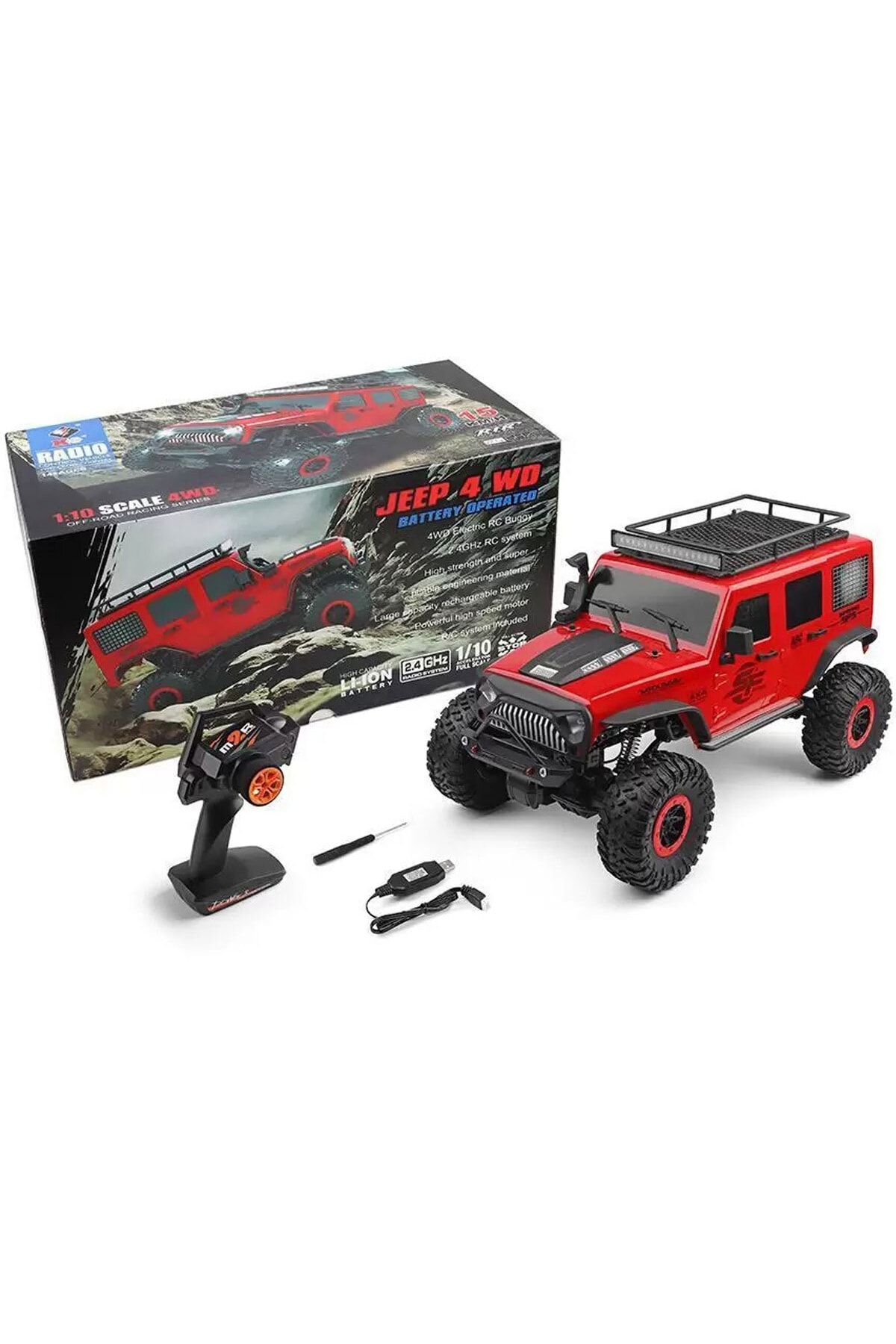 WL TOYS Kumandalı Cross 1:10 Offroad 4x4 Jeep