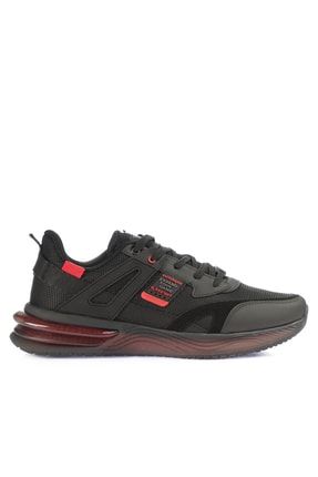 Zend Sneaker Erkek Ayakkabı Siyah / Kırmızı SA12RE533