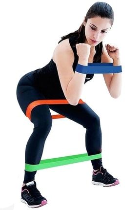 Pilates Squat Aerobik Spor Egzersiz Direnç Lastiği 5li Paket 347473