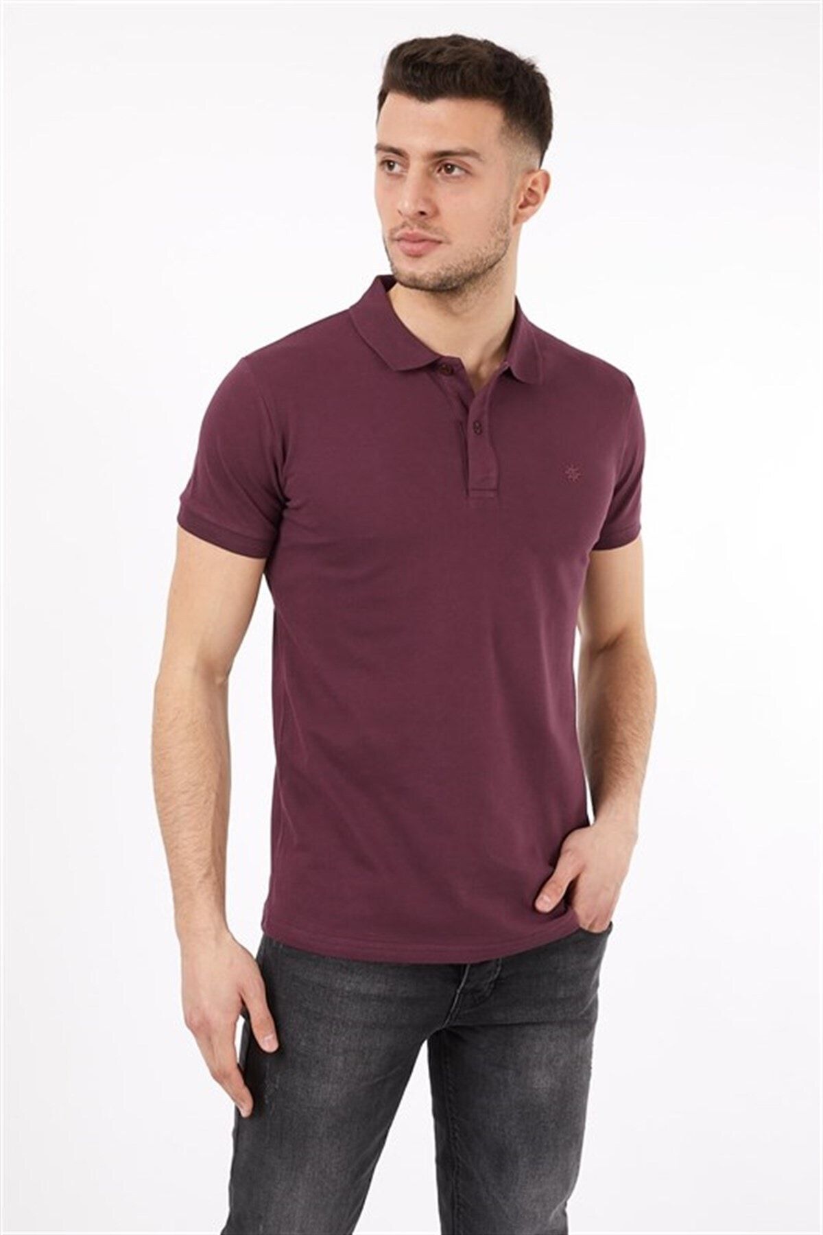 Plum polo neck outlet