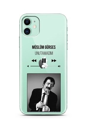 Iphone 6s Plus Kamera Korumalı Ultra Dayanıklı Müslüm Gürses Unutamadım Mp3 Desenli Şeffaf Kılıf Ip-6sp-mslum