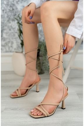 Kadeh Ökçe Bilekten Bağlamalı Kadın Sandalet CNG23GA
