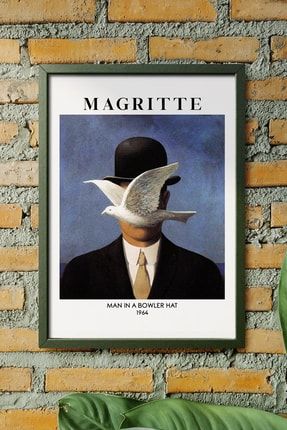 Magritte - Man In A Bowler Hat | Çerçevesiz Poster TYC00455050424