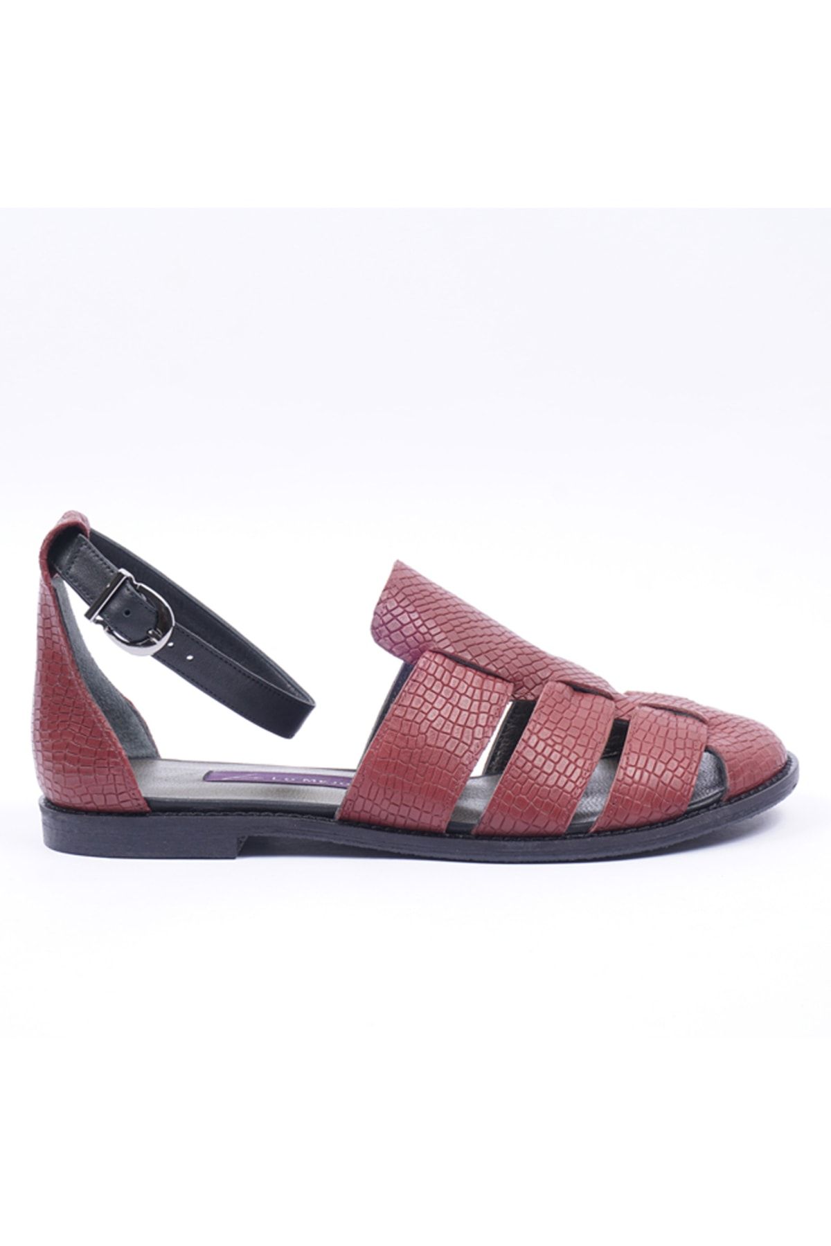 Buy Burgundy & Brown Flat Sandals for Women by AJIO Online | Ajio.com